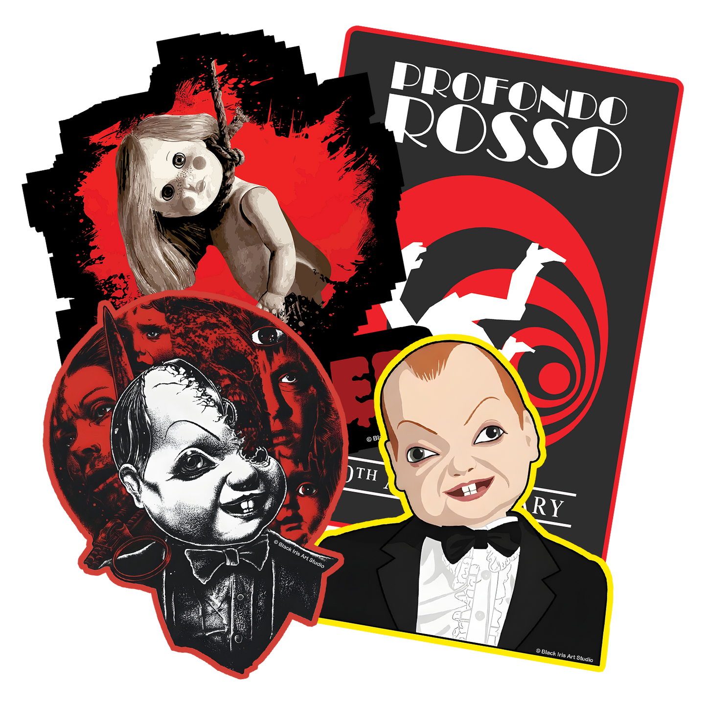 Deep Red Sticker Pack